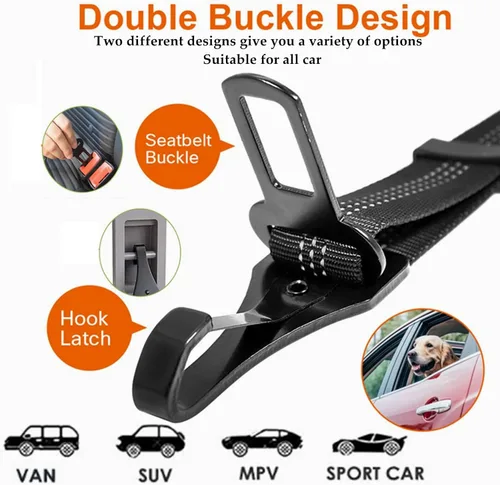Miniatura 2 de Cinturón de seguridad para perro, cinturón de seguridad ajustable para perro, correa de cinturón de seguridad 3 en 1, cinturón de seguridad