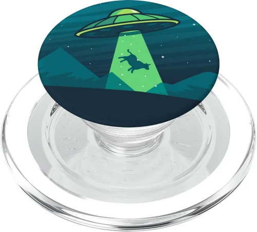 Miniatura 8 de Extranjeros Secuestro de vaca en el plato de UFO volador – PopSockets Grip y soporte para teléfonos y tabletas