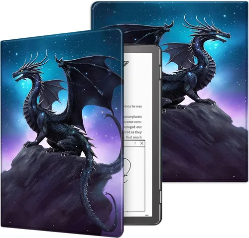 Miniatura 68 de Funda para Kindle básico de 6 pulgadas (11.ª generación), múltiples ángulos, piel sintética, delgada, con función de encendido y apagado automático