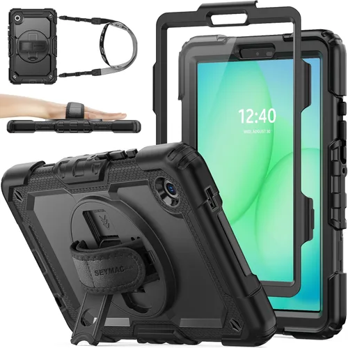 Miniatura 32 de SEYMAC stock Funda para Samsung Galaxy Tab A8 de 10.5 pulgadas, funda de protección contra caídas de cuerpo completo con protector de pantalla