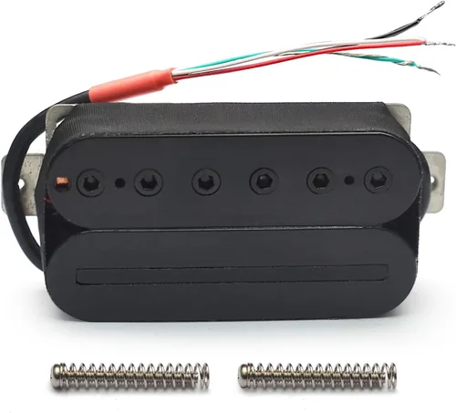 Miniatura 8 de MAXCHEER Alnico - Guitarra eléctrica de 5 puentes, hoja humbucker/tornillo hexagonal, ajuste de doble bobina, pastilla de guitarra con 4 cables