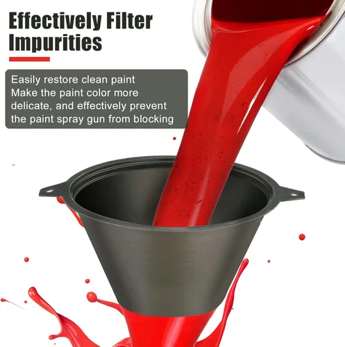 Miniatura 4 de 30 filtros de pintura de 3.937 in reutilizables de plástico con filtro de embudo de malla de nailon fino para aceite, pinturas al óleo a base
