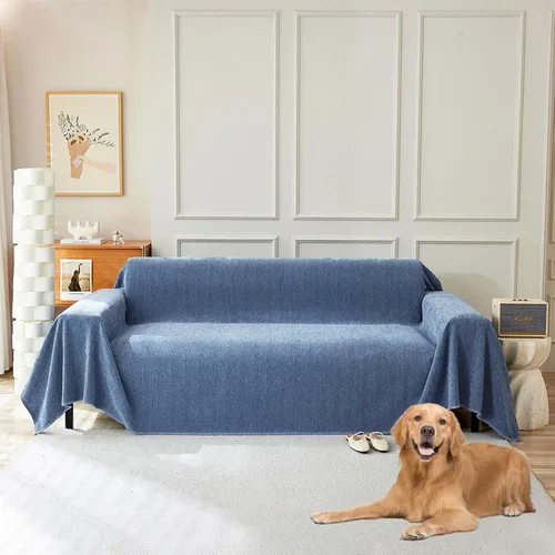 Miniatura 220 de STACYPIK Funda de sofá gris impermeable para perros, funda de sofá antideslizante para sofá de 3 cojines, funda seccional lavable para forma de L