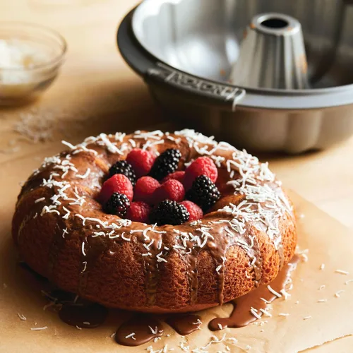 Miniatura 4 de Anolon Molde estriado antiadherente avanzado para hornear, 9.5 pulgadas, gris, acero al carbono