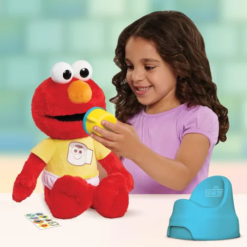 Miniatura 2 de SESAME STREET Potty Time Elmo - Peluche sostenible de 12 pulgadas, sonidos y frases, herramienta de entrenamiento para ir al baño, juguetes