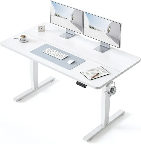 Miniatura 25 de BANTI Escritorio de pie de 48 × 24 pulgadas, ergonómico, altura eléctrica ajustable, para sentarse y ponerse de pie, escritorio de oficina para Arce