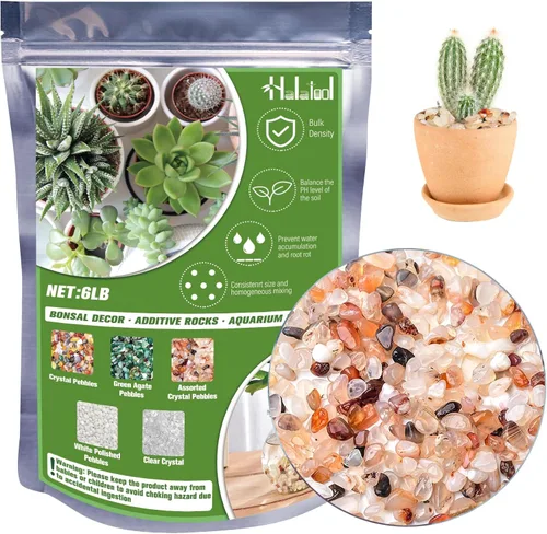 Miniatura 13 de Halatool Guijarros Verdes de 6 Libras 0.35"- 0.6" Grava de Acuario para Pecera Guijarros Naturales de Paisajismo para Decoración del Hogar Piedras