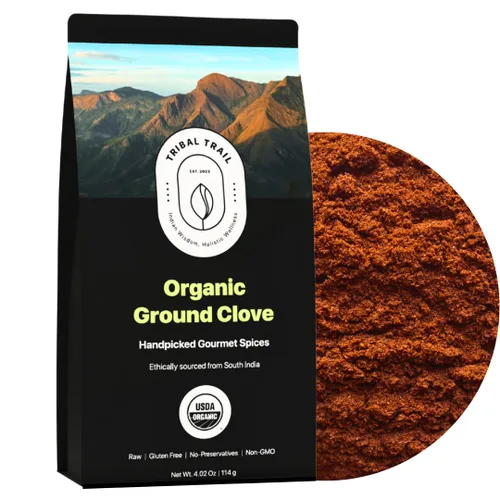 Miniatura 11 de Tribal Trail Cardamomo orgánico molido 4.02 onzas USDA Orgánico y sin OMG De origen ético de Kerala, India Bolsas de papel kraft reciclables