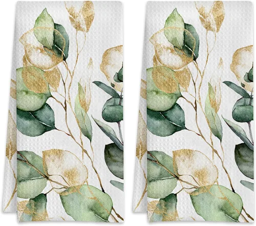Miniatura 8 de Juego de 2 toallas de mano bohemias con diseño de margaritas y margaritas, juego de 2 toallas de baño absorbentes florales para cocina, cocina