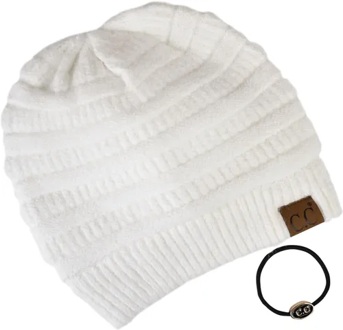 Miniatura 75 de C.C Trendy Warm Chunky Soft Stretch Cable Knit Beanie
