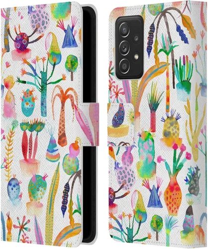 Miniatura 12 de Head Case Designs Officially Licensed Ninola Brushstrokes Black Summer Patterns Leather Wallet Case Compatible with Samsung Galaxy A53 5G (2022)