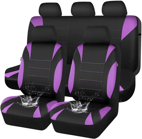 Miniatura 18 de CAR PASS Fundas de Asiento de Coche Impermeables Juegos Completos, Fundas de Asiento de Ajuste Universal para Coches, Juego de Fundas de Asiento