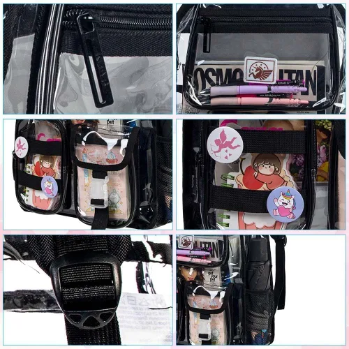 Miniatura 4 de Mochila transparente, resistente bolsa transparente para mujeres y hombres Heavy Duty