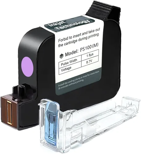 Miniatura 23 de Phezer Cartucho de tinta solvente de secado rápido original de repuesto PS100 impresora de inyección de tinta portátil y mini impresora de inyección
