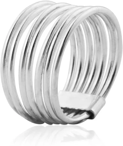 Miniatura 2 de MIMI juego de 7 anillos apilados, 7 días, de plata esterlina 925