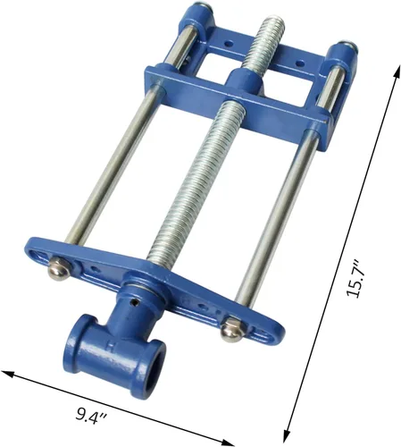 Miniatura 2 de HFS(R) 10.5 Pulgadas Tornillo de Banco de Carpintería de Servicio Pesado para Banco de Trabajo, Tornillo de Metal con Chapado en Cromo