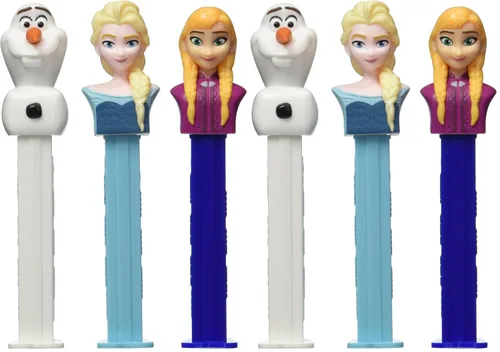 Miniatura 2 de PEZ Candy Disney Frozen Rolls & Dispensador Bundle – Juego de 3 personajes (Ann, Elsa y Olaf), multicolor