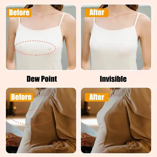 Miniatura 5 de Safe2m 2 Pairs Invisible Bra,Sticky Bra Reusable Silicone Adhesive womens Breast Lifting bra Nipple Covers Pink