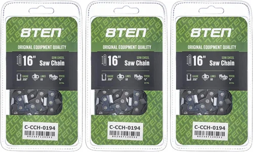 Miniatura 148 de 8TEN Cadena de motosierra semi cincel de 6 pulgadas .050 1/4 42 DL para Worx WG320 Black & Decker LLP120 (paquete de 3)
