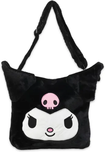 Miniatura 2 de Kuromi - Juego de monedero de peluche, paquete con calcomanías Kuromi Plushie Plus, tatuajes y más, bolso Kuromi de Hello Kitty y sus amigos