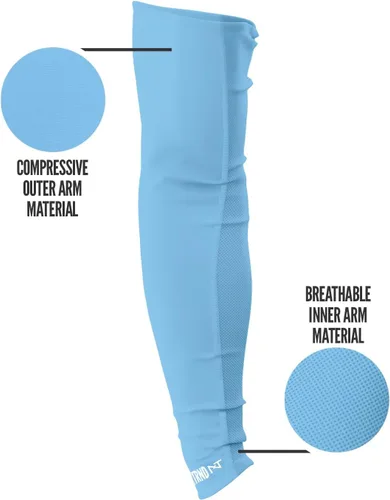 Miniatura 62 de Nxtrnd Air-TEK - Mangas de compresión para hombre, par de fútbol transpirable