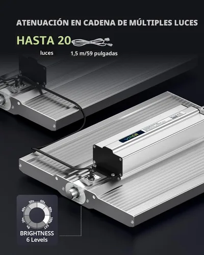Miniatura 5 de VIPARSPECTRA XS1500 Pro - Luces LED de cultivo para semillas, vegetales, floración, lente de nueva generación, cadena de margaritas, espectro