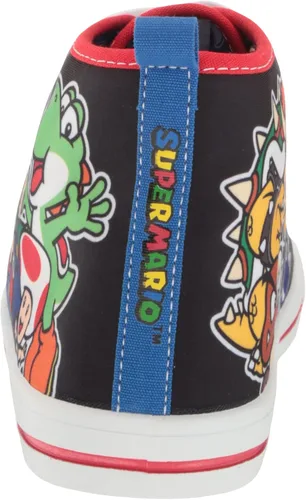 Miniatura 3 de SUPER MARIO Brothers Mario Luigi Nintendo - Zapatos deportivos de caña alta y con cordones para niños pequeños talla 7 a 12