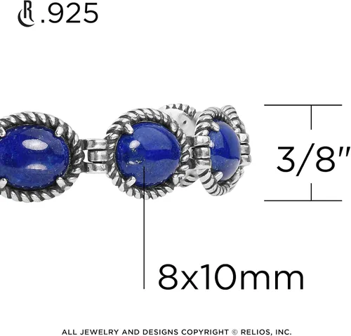 Miniatura 3 de American West Sterling and Gemstone - Pulsera de tenis reversible, tallas S, M, L, Metal