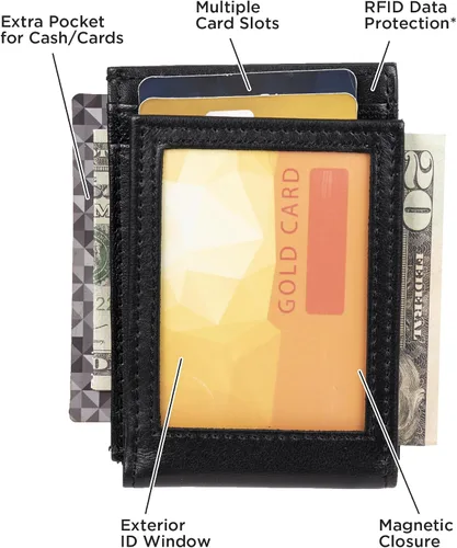 Miniatura 4 de Kenneth Cole REACTION Cartera con bolsillo frontal RFID para hombre