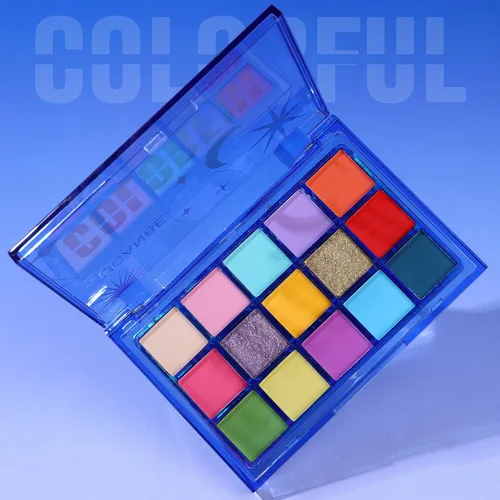 Miniatura 5 de UCANBE - Paleta de sombra de ojos colorida, 15 colores vibrantes brillantes, mate, metálica, neón, maquillaje para párpados, kit de regalo
