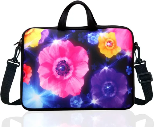 Miniatura 2 de 15,6 pulgadas portátil bolsa de hombro caso manga para 14 15 "15,6 pulgadas HP/Dell/Lenovo colorido flor