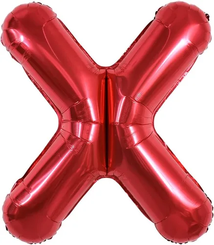 Miniatura 14 de TONIFUL Globos de Letras Rojas Brillantes Grandes de 40 Pulgadas A-Z, Globos Gigantes Jumbo de Helio de Papel de Aluminio Mylar Letra K Grande