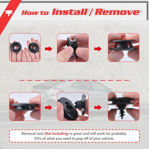 Miniatura 3 de OTUAYAUTO 20 clips universales para alfombras de automóvil, abrazaderas universales para alfombras automotrices 20 clips universales
