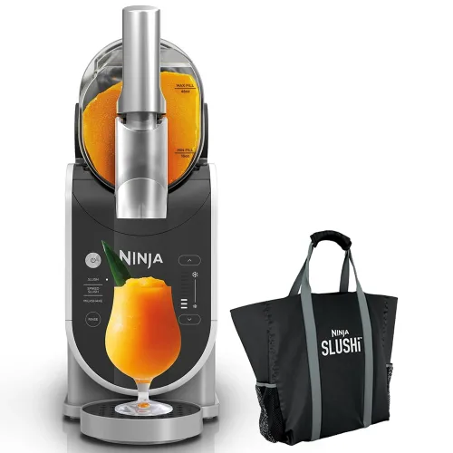Ninja FS300 SLUSHi - Máquina de bebidas congeladas y granizados de 72 onzas (renovado) con bolsa de viaje Ninja SLUSHi, color negro