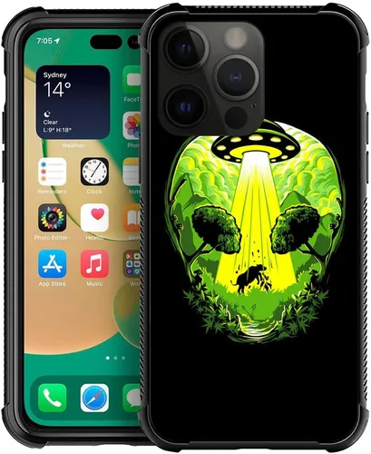 Miniatura 59 de ZHEGAILIAN Funda compatible con iPhone 14, funda de munición AK 47, parte trasera de vidrio templado+funda protectora de TPU de silicona suave
