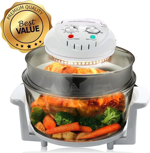 Miniatura 5 de Freidora de aire para horno halógeno multiusos Megachef en color blanco