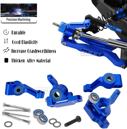 Miniatura 4 de Pieza de Actualización para 1/10 Slash 2WD/Slash 2WD VXL, Amortiguadores RC Big Bore de Aleación, Brazo de Suspensión, Bloque Caster, Bloques