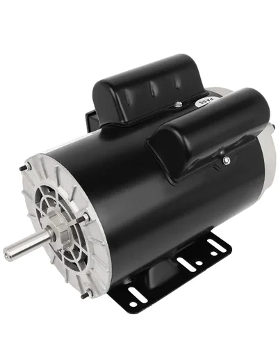 Motor eléctrico de 5HP 3450 RPM, compresor de aire monofásico,5/8 "Diámetro del eje laminado de acero Shell 60 HZ,208V-230V