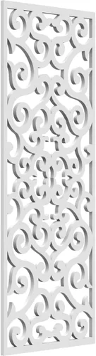 Miniatura 48 de Eveline - Paneles decorativos de pared de madera con calado, 13 3/8 pulgadas de ancho x 34 3/8 pulgadas de alto x 3/8 de alto, roble rojo rojo