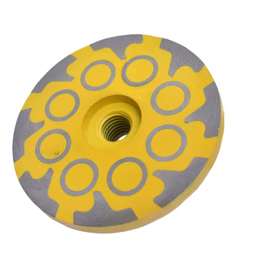 Miniatura 7 de Rueda de Copa de Diamante Rellena de Resina de Rectificado Suave de 4 pulgadas x 5/8-11 pulgadas para Amoladora Angular, Rueda de Rectificado