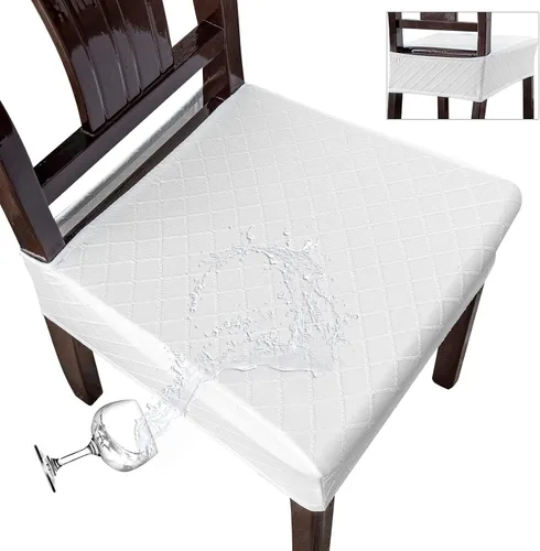 Miniatura 12 de Genina Fundas de asiento impermeables para sillas, fundas de asiento para sillas de comedor, fundas para sillas de cocina, fundas para sillas