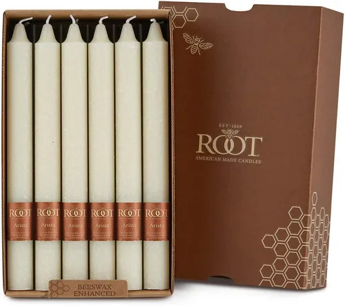 Miniatura 13 de Root Candles Juego de velas de cena sin perfume de 12 unidades, sin goteo, Timberline™ Arista™ mejoradas, 9 pulgadas, verde salvia