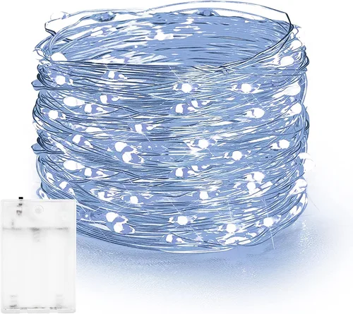 Miniatura 27 de Dazzle Bright - Guirnalda de luces de hadas de Halloween, 60 luces LED de 20 pies de alambre de cobre a batería y resistente al agua, decoraciones