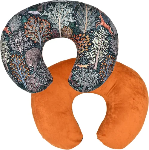 Miniatura 9 de Winmany Funda de almohada de lactancia para bebé, funda de almohada extraíble para lactancia materna, lindo patrón para niñas y niños, funda de Azul