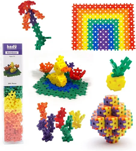 KADU Rainbow - Juego de 250 piezas STEM/STEAM + juguete de construcción, para juegos abiertos + imaginativos a partir de 5 años Arcoír
