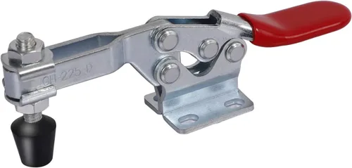 Miniatura 5 de KEILEOHO 6 abrazaderas de palanca 225D, abrazadera de sujeción de 500 libras, abrazadera de cierre horizontal de liberación rápida, abrazadera