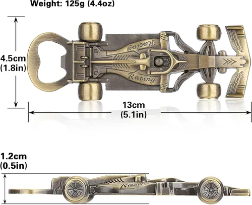 Miniatura 6 de Regalos de autos de carreras para hombres y mujeres, abrebotellas de coche de carreras, regalos únicos de carreras para hombres, él, papá, novio