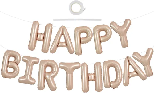 Miniatura 19 de TONIFUL Globos con Letras para Niña - Globos de Papel de Aluminio Rosa de 16 Pulgadas, Pancarta para Baby Shower de Niña, para Fiesta de Revelación