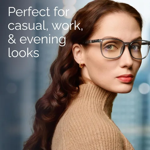 Miniatura 2 de Ccvoo Anteojos de lectura para mujer y hombre, con protección contra la luz azul, anteojos para computadora, anteojos de emergencia *Mosaico