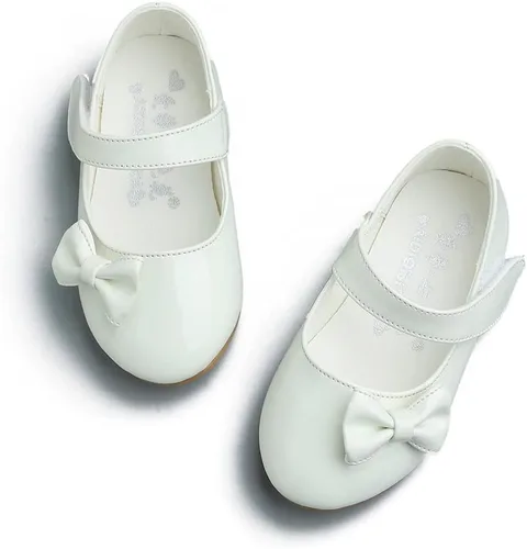 Miniatura 3 de Cixi Maxu E-Commerce.Co.Ltd Mary Jane Zapatos planos para niñas, zapatos de ballet de princesa, para boda, fiesta de cumpleaños, escuela